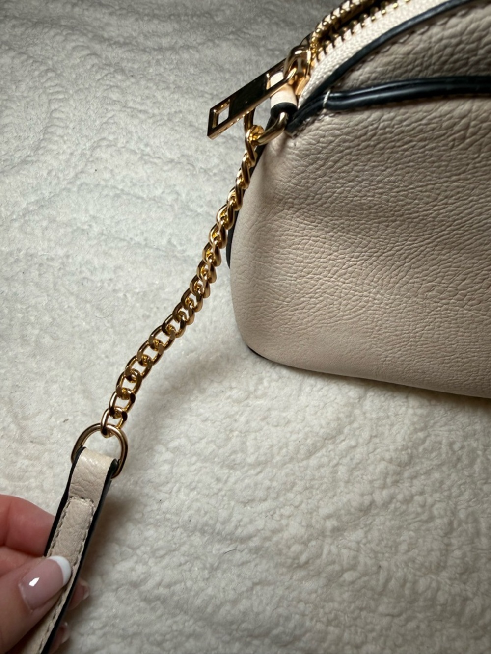 Leopard Print Crossbody in Cream, Brown, Black - Picture 7 of 8